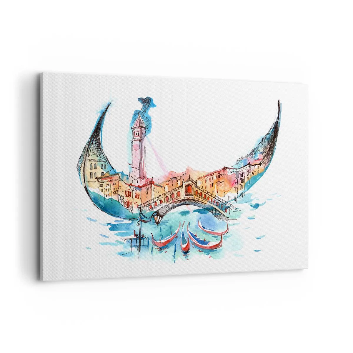 Obraz na plátně - Plujeme městem - 100x70 cm