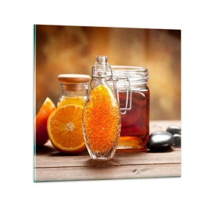 Obraz na skle - Sluneční chutě a aromata - 40x40 cm