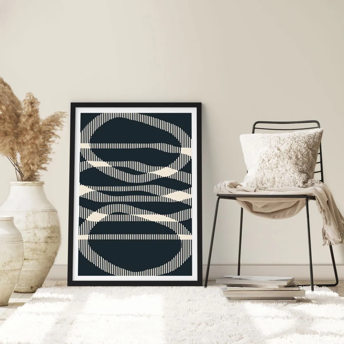 Plakát v černém rámu - Pokus o prolomení temnoty - 61x91 cm