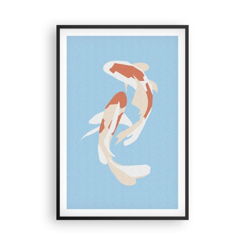 Plakát v černém rámu - Spontánní synchronizované plavání - 61x91 cm