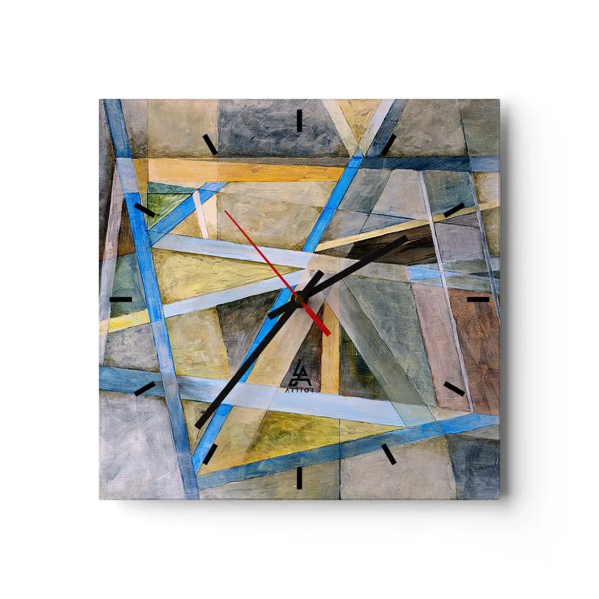 Nástěnné hodiny - Přímo nebo diagonálně? - 30x30 cm