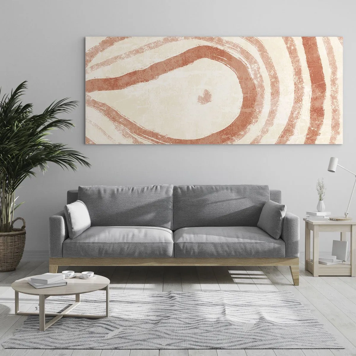 Obraz na skle - Korálové kruhy – kompozice - 100x40 cm