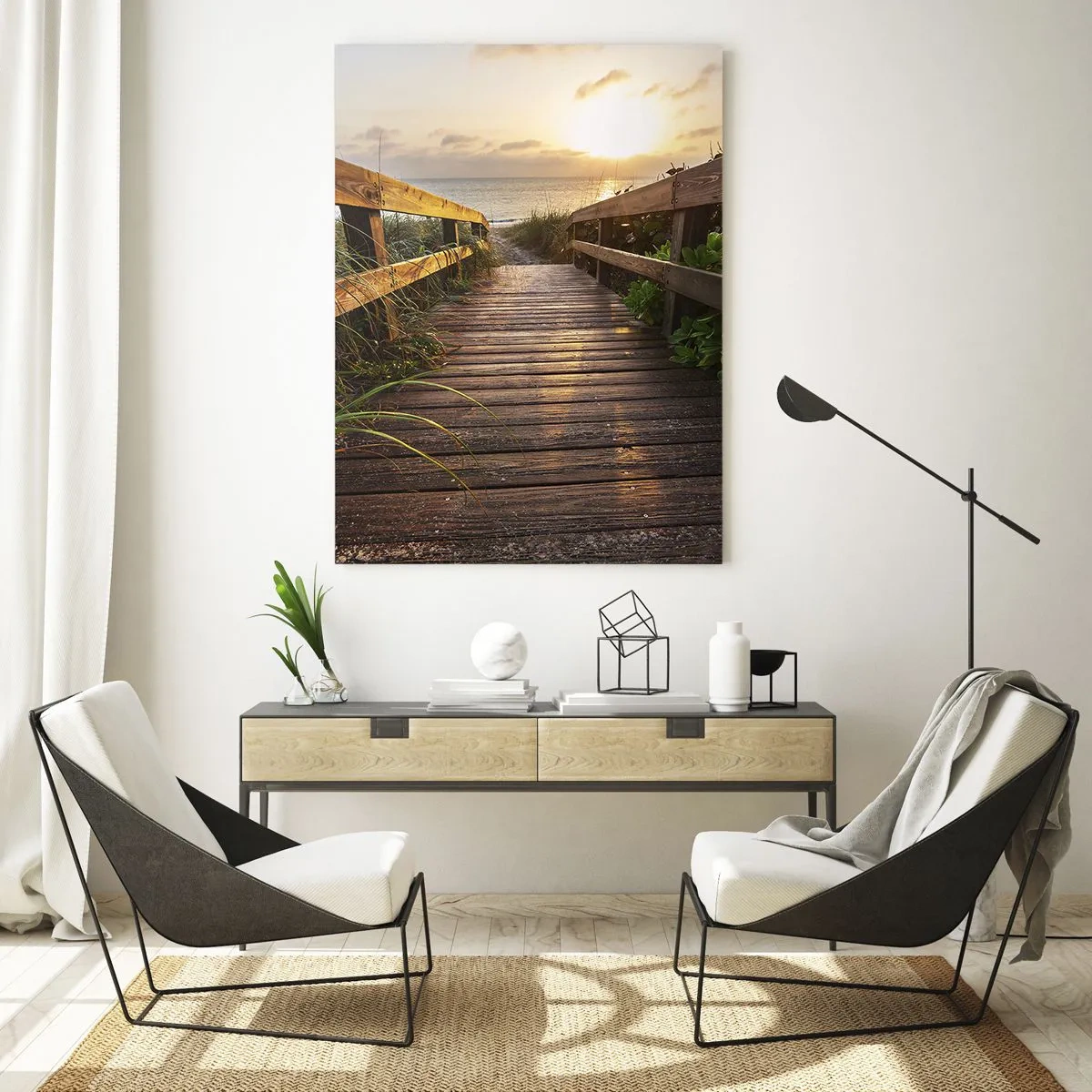 Obraz na skle - A přímo ke břehu - 50x70 cm