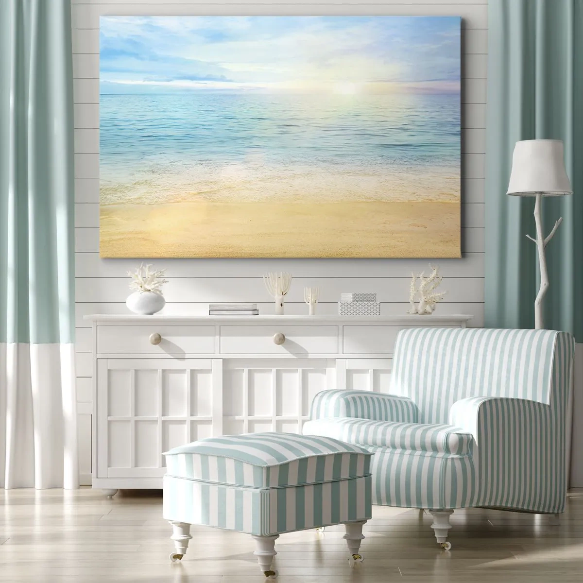 Obraz na plátně - Velká modř - 70x50 cm