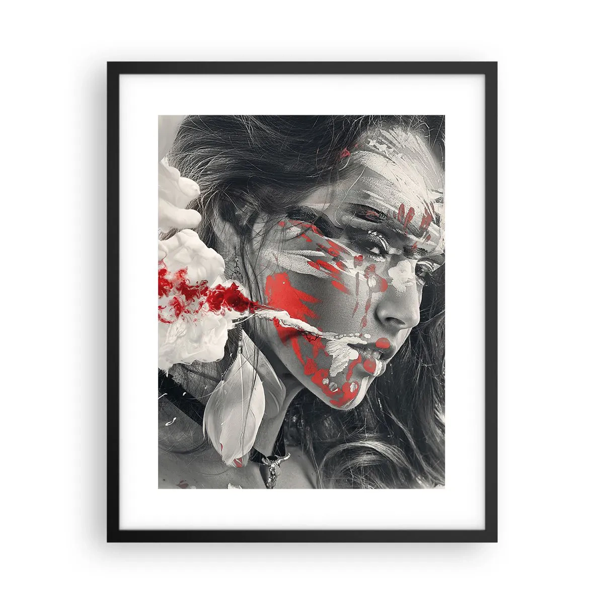 Plakát v černém rámu - Ve spárech absurdity - 40x50 cm