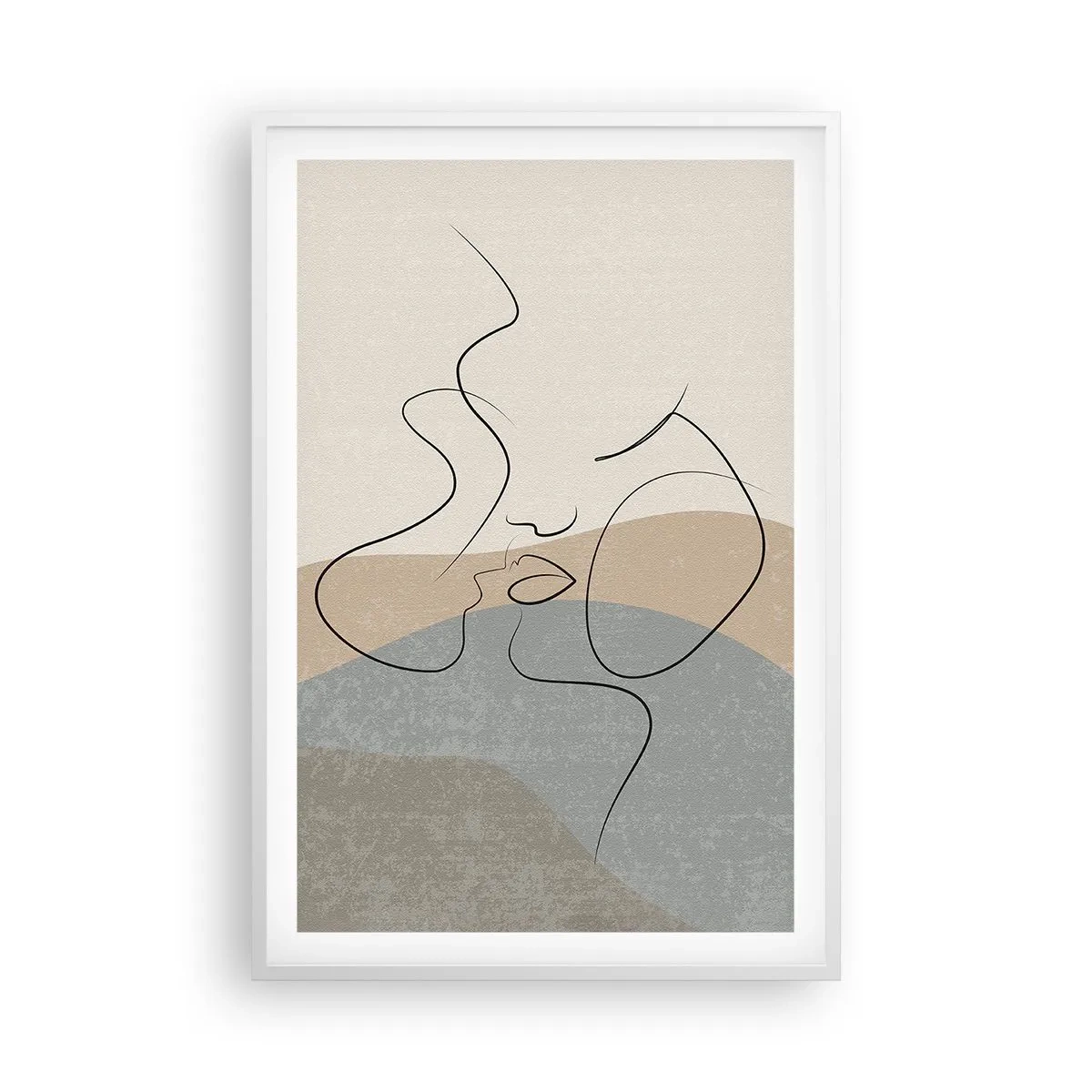 Plakát v bílém rámu - Jako tah štětcem - 61x91 cm