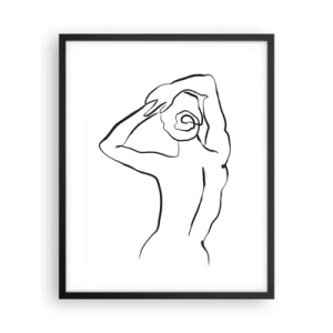 Plakát v černém rámu - Ranní akt - 40x50 cm