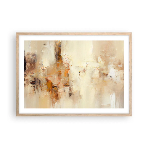 Plakát v rámu světlý dub - Duše jantaru - 70x50 cm