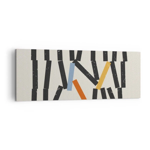 Obraz na plátně - Domino – kompozice - 140x50 cm