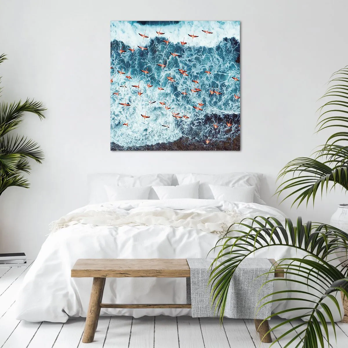 Obraz na plátně - Přímořský průvod - 60x60 cm