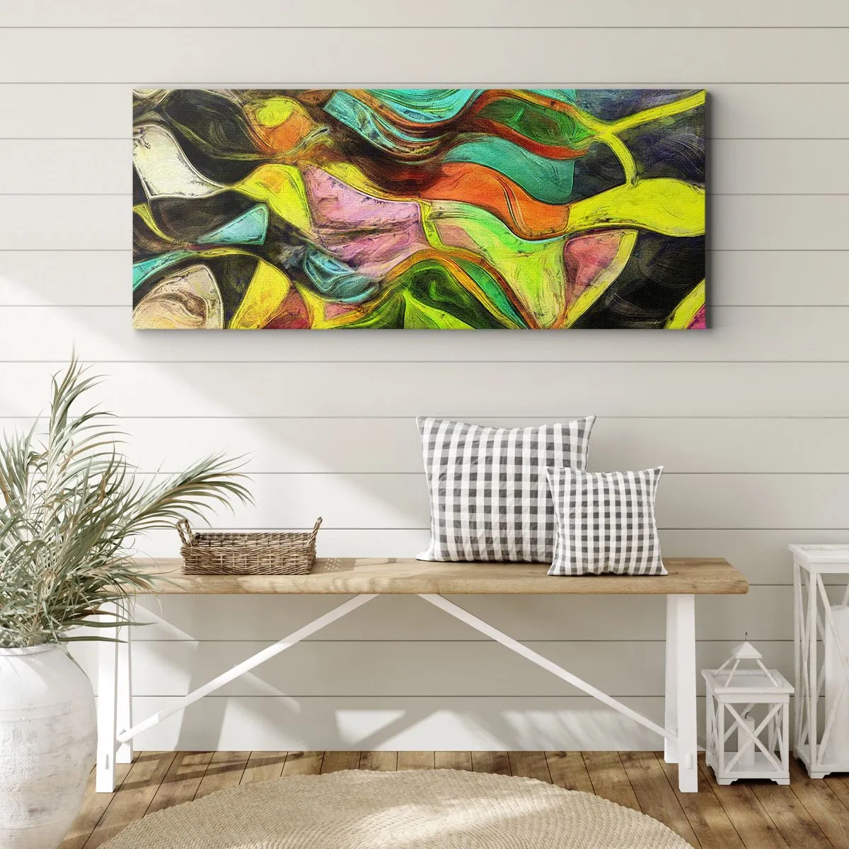 Obraz na plátně - Pohyb je život - 90x30 cm