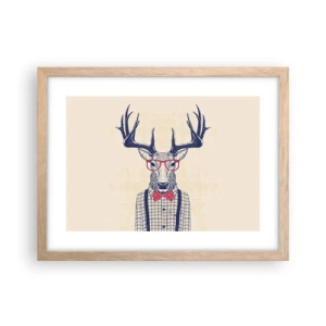 Plakát v rámu světlý dub - Zábavná extravagance - 40x30 cm