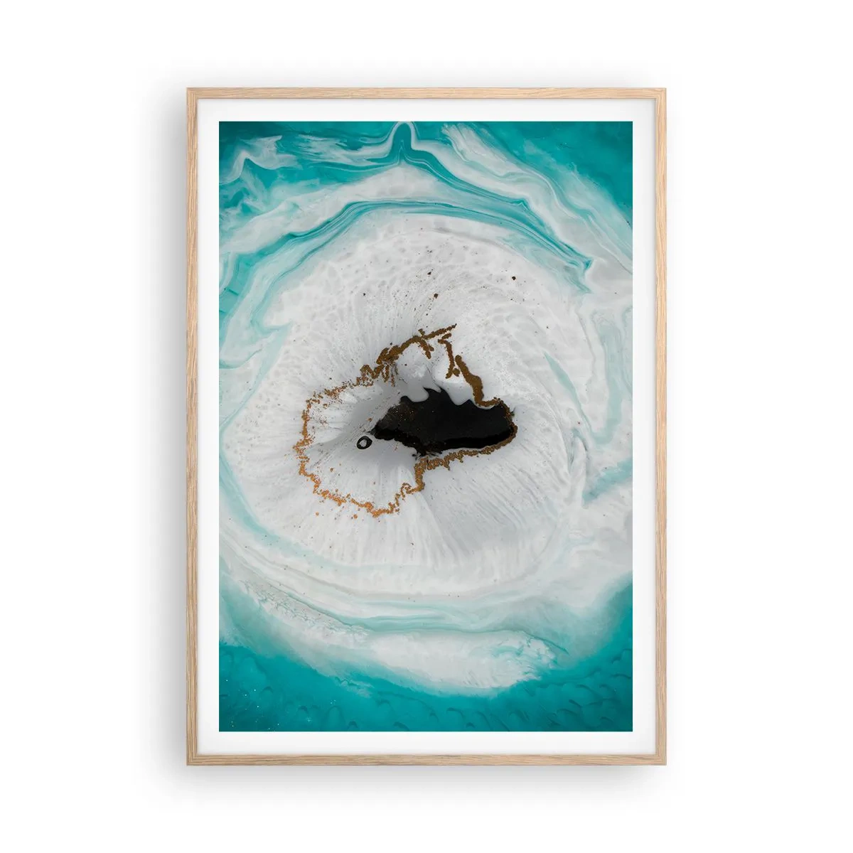 Plakát v rámu světlý dub - Proniknout dovnitř - 70x100 cm