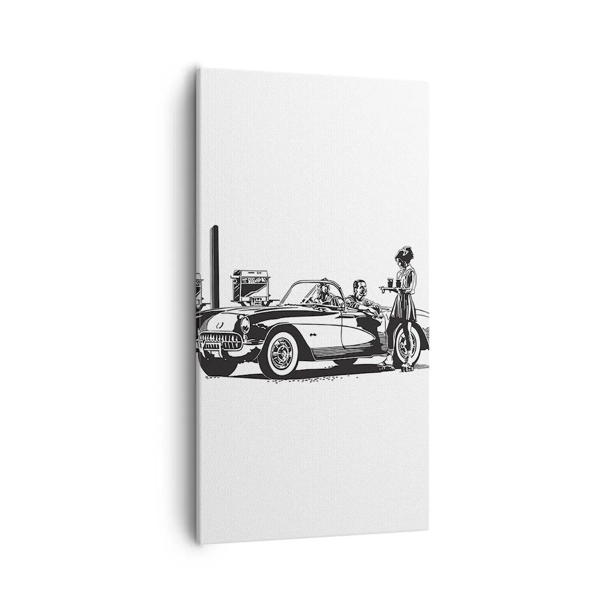 Obraz na plátně - 60. - bezstarostná Amerika - 55x100 cm