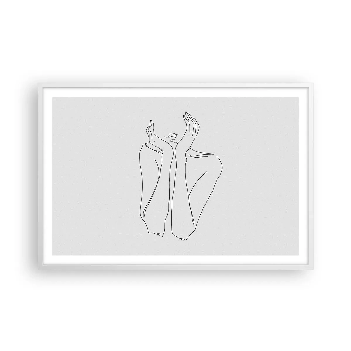 Plakát v bílém rámu - O čem sní dívky - 91x61 cm