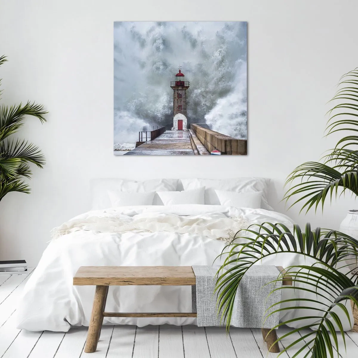 Obraz na plátně - Hukot vody, šum větru - 40x40 cm