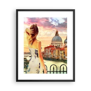 Plakát v černém rámu - Pokud dobrodružství, tak jenom v… - 40x50 cm