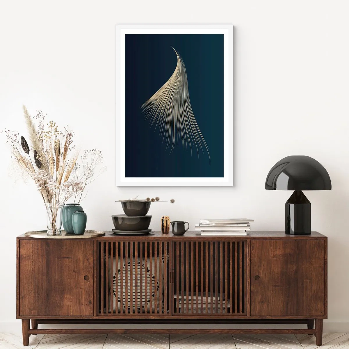 Plakát v bílém rámu - Jako andělské vlasy - 50x70 cm