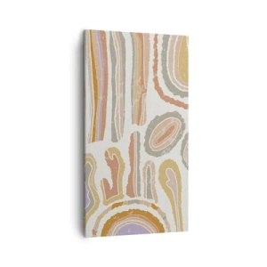 Obraz na plátně - Barevné průřezy - 45x80 cm