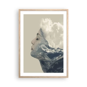 Plakát v rámu světlý dub - Krása živlů - 50x70 cm