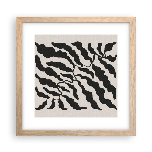 Plakát v rámu světlý dub - Povaha čtverce - 30x30 cm