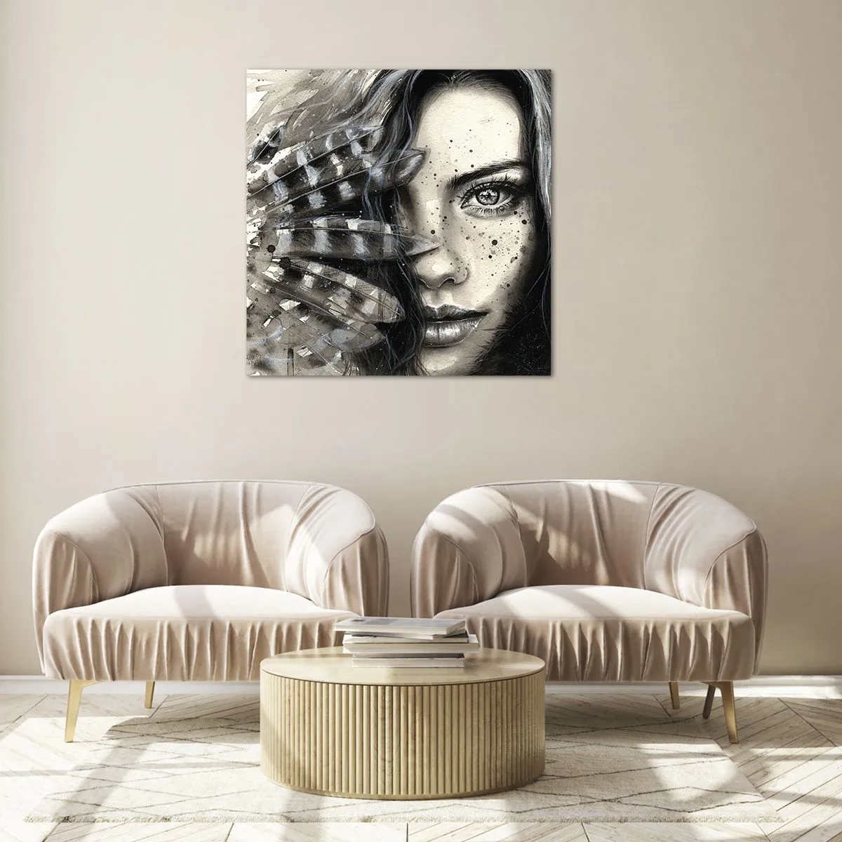 Obraz na skle - Divoká krása - 40x40 cm