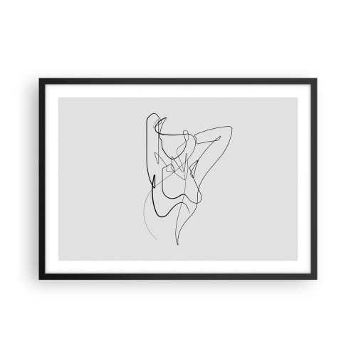 Plakát v černém rámu - Ty jsi záhada… - 70x50 cm