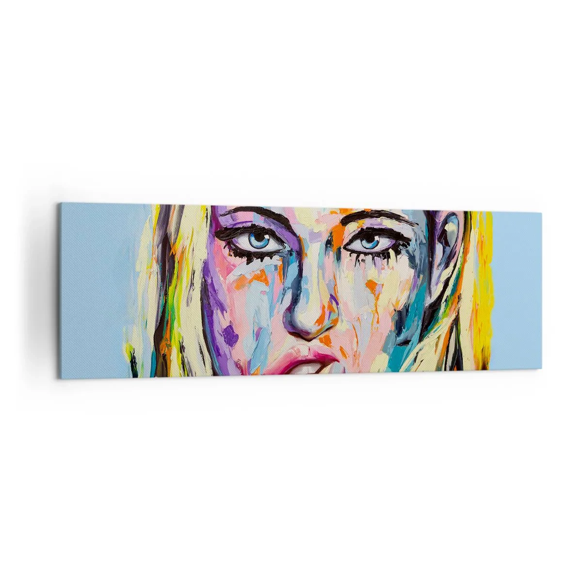 Obraz na plátně - Podívej se jí přímo do očí - 160x50 cm