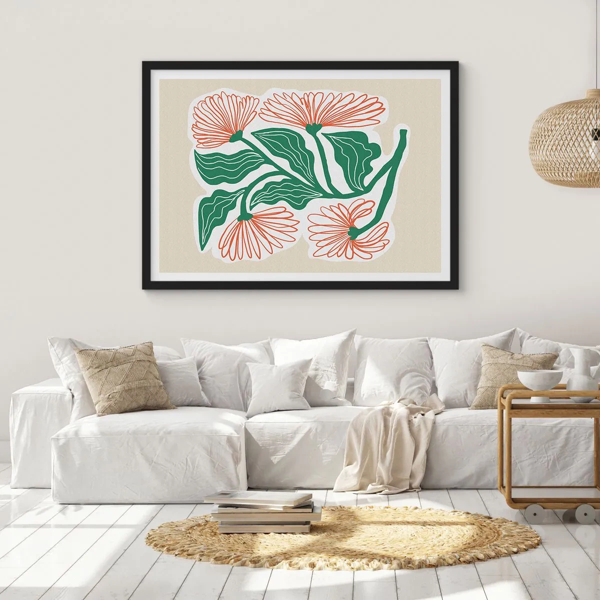Plakát v černém rámu - Lidové i moderní - 70x50 cm