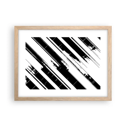 Plakát v rámu světlý dub - Intenzivní a dynamická kompozice - 40x30 cm
