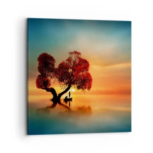 Obraz na plátně - Voda a ticho vesmíru - 70x70 cm