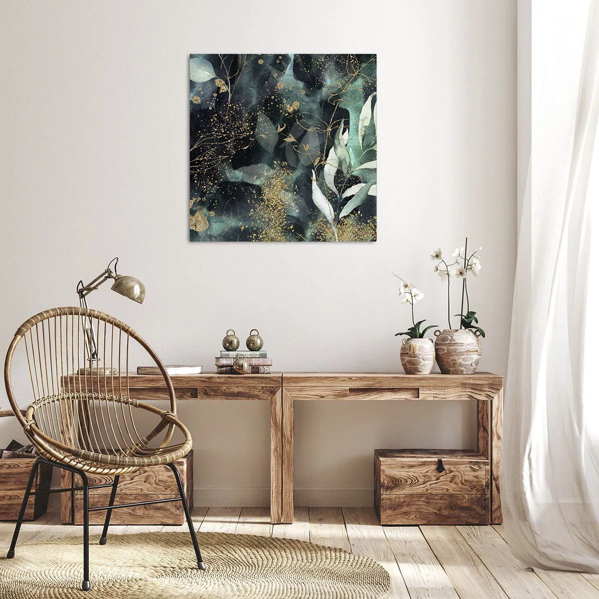 Obraz na plátně - Kouzelná zahrada - 60x60 cm