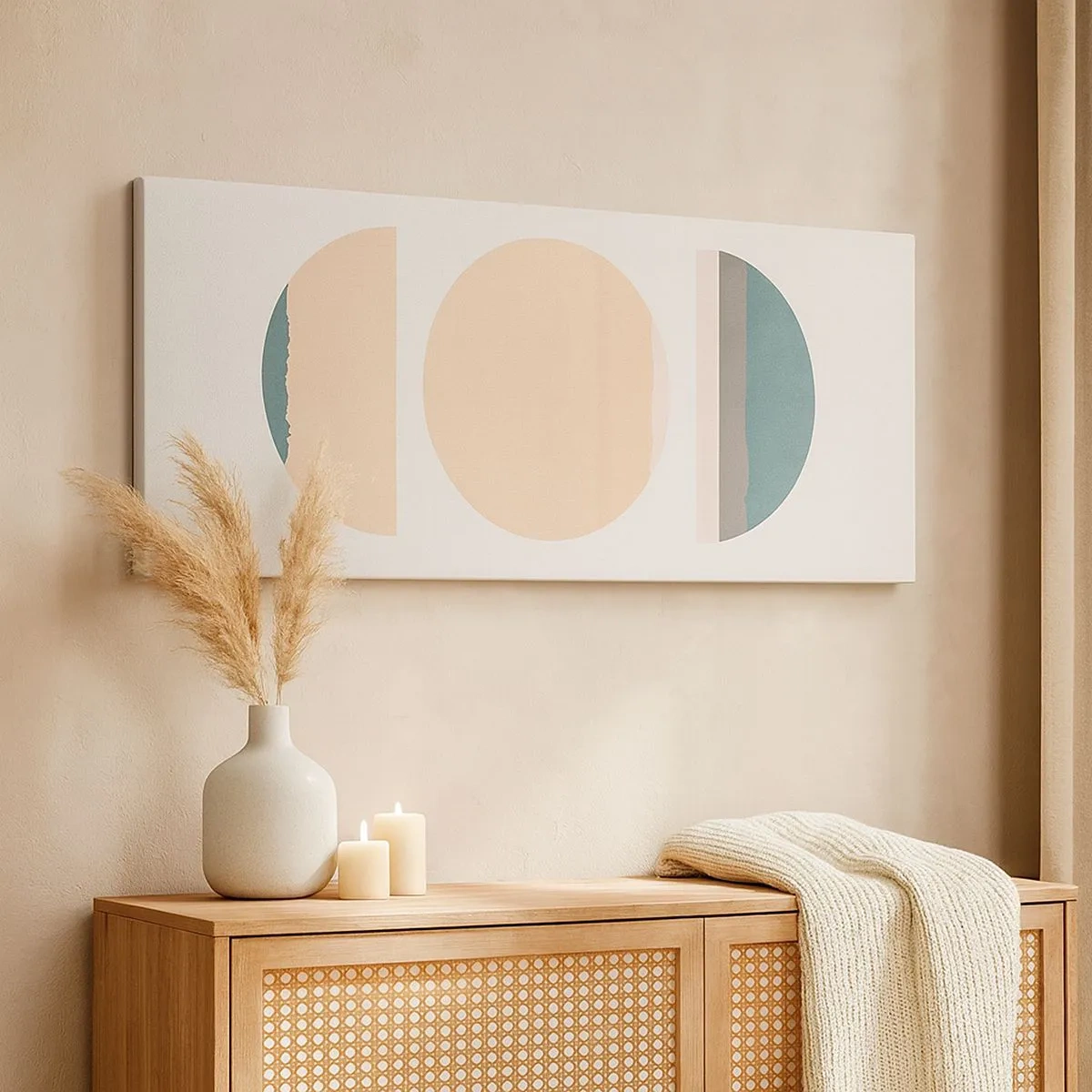 Obraz na plátně - Kruh za kruhem - 100x40 cm