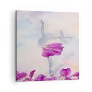 Obraz na plátně - Jemná jako květina - 50x50 cm