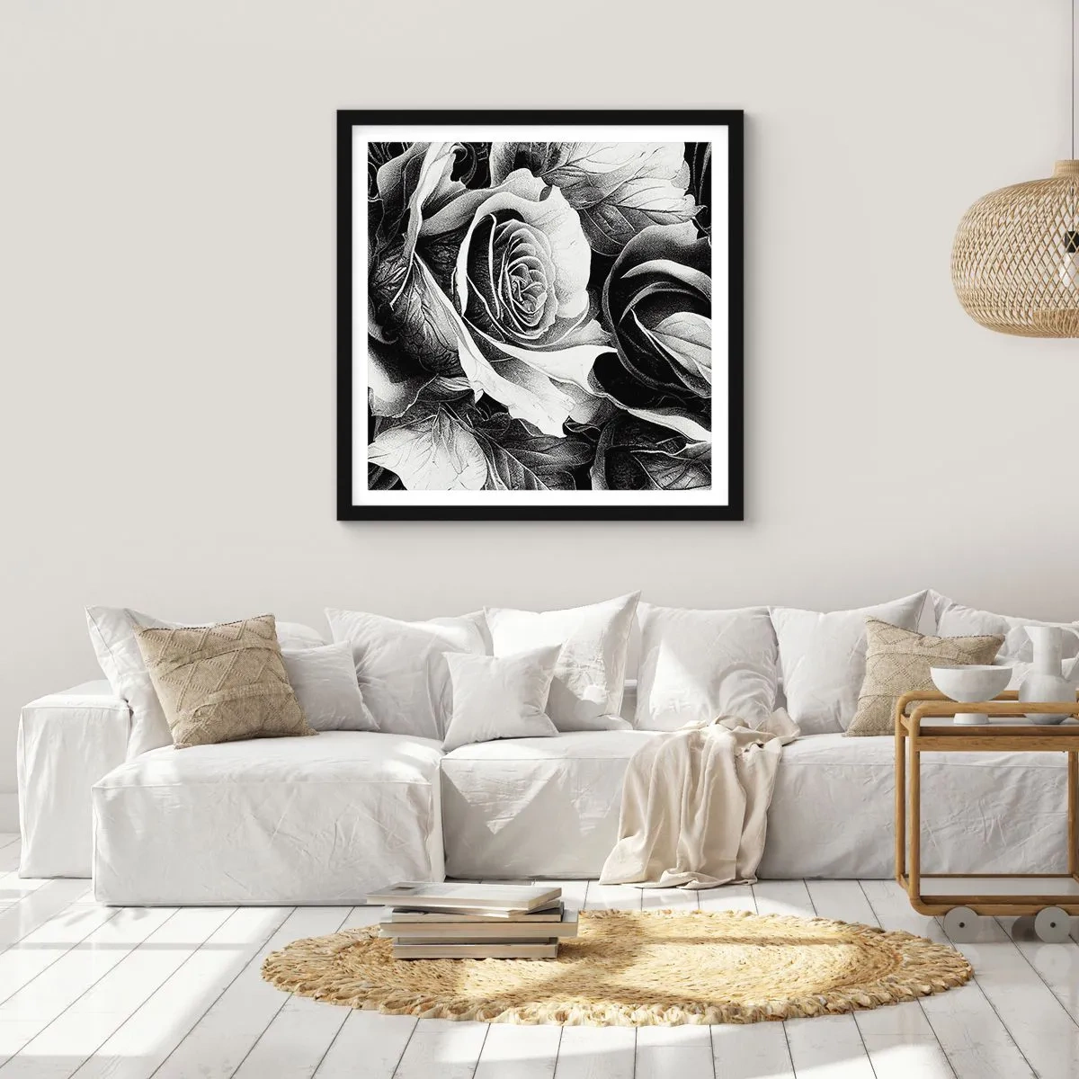 Plakát v černém rámu - Vždy královnou - 30x30 cm