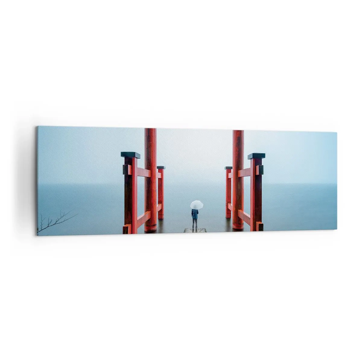 Obraz na plátně - Japonské zamyšlení - 160x50 cm