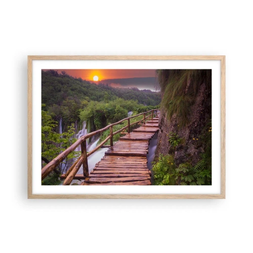 Plakát v rámu světlý dub - Neuvěřitelná krása - 70x50 cm