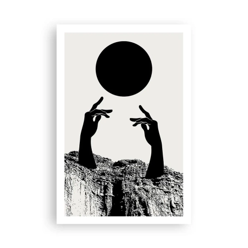 Plakát - Surrealistická kompozice: slunce a zbytek - 61x91 cm