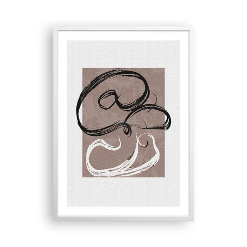 Plakát v bílém rámu - Kompozice – hledání úplnosti - 50x70 cm