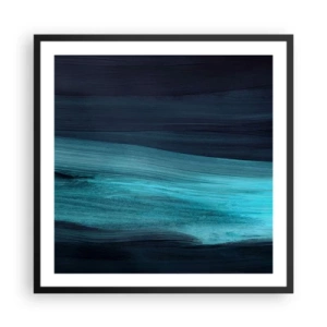 Plakát v černém rámu - Pluj s proudem - 60x60 cm