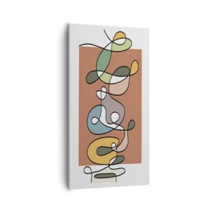 Obraz na plátně - Abstrakce: barevné dovádění - 55x100 cm