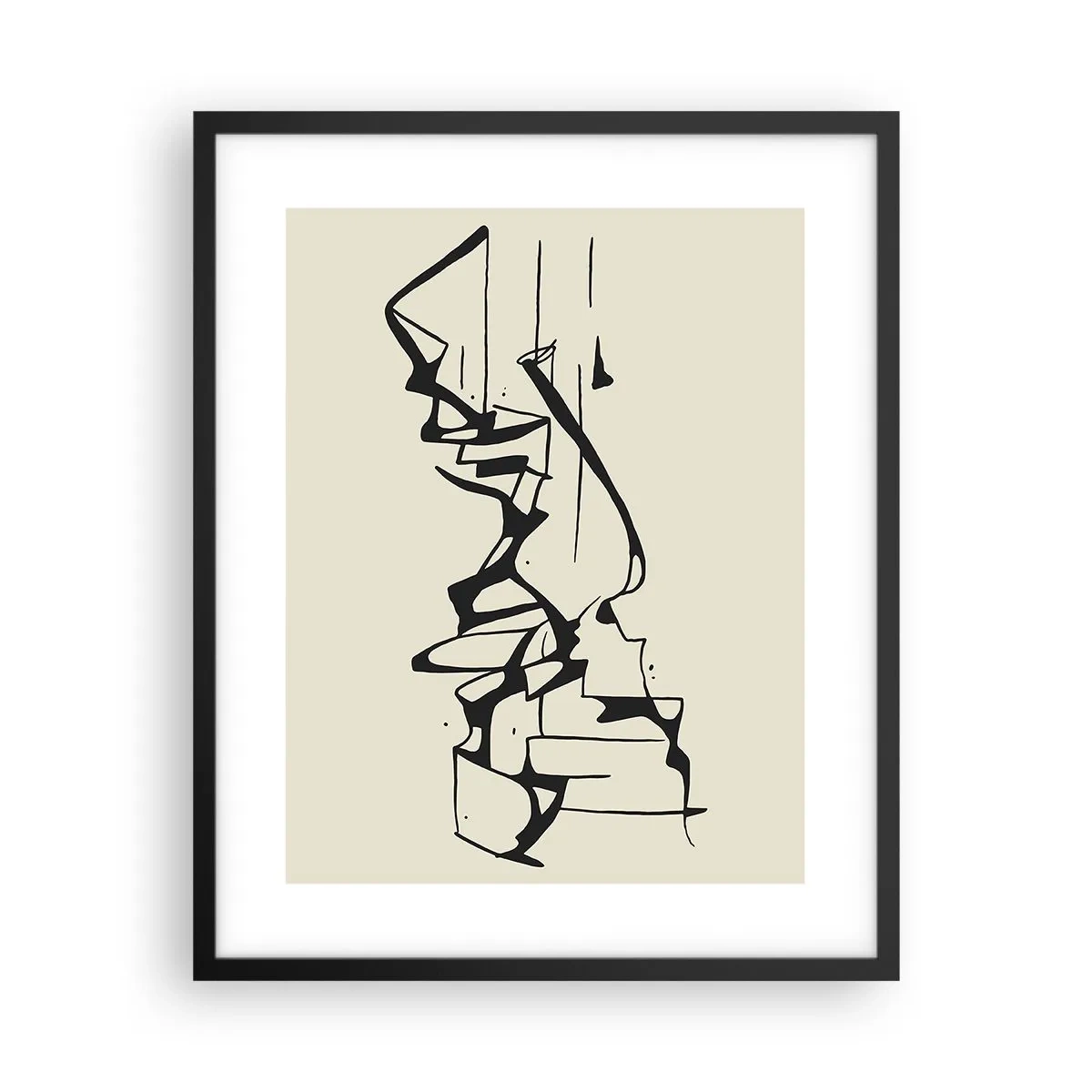 Plakát v černém rámu - Možná krajina - 40x50 cm