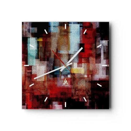 Nástěnné hodiny - Chaos a zmatek - 40x40 cm