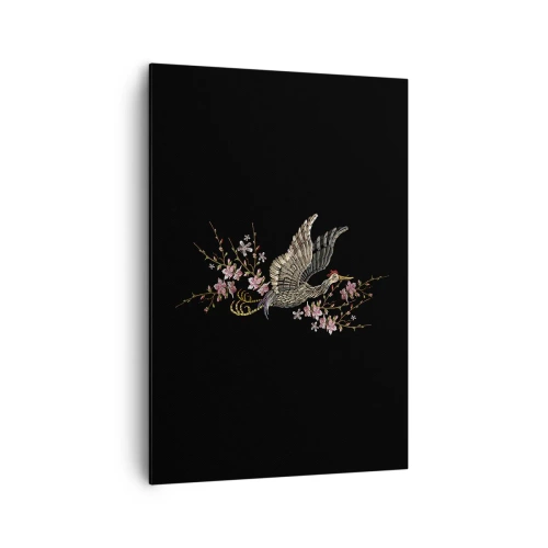 Obraz na plátně - Exotický vyšívaný pták - 70x100 cm