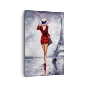 Obraz na plátně - Pařížské symboly - 80x120 cm