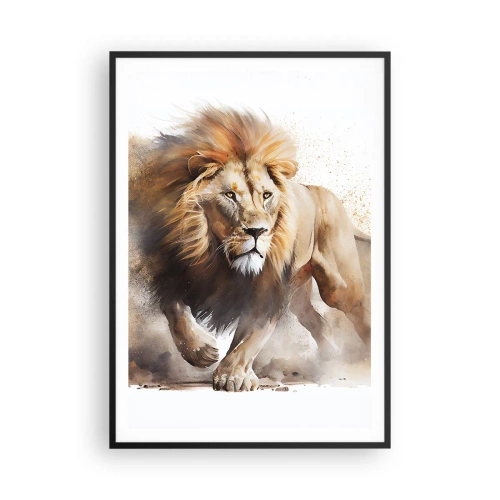 Plakát v černém rámu - Král se pohnul - 70x100 cm
