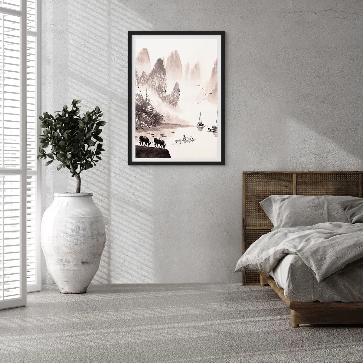 Plakát v černém rámu - Exotická všednost Východu - 70x100 cm