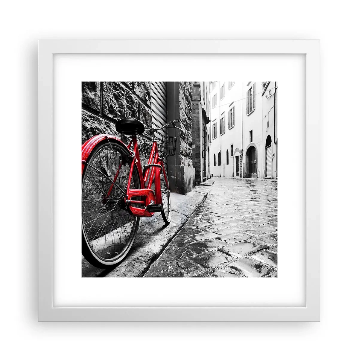 Plakát v bílém rámu - Skutečná krása nestárne - 30x30 cm