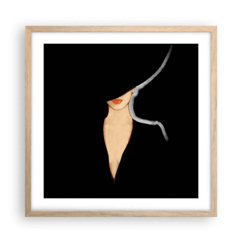 Plakát v rámu světlý dub - Elegance a styl - 50x50 cm