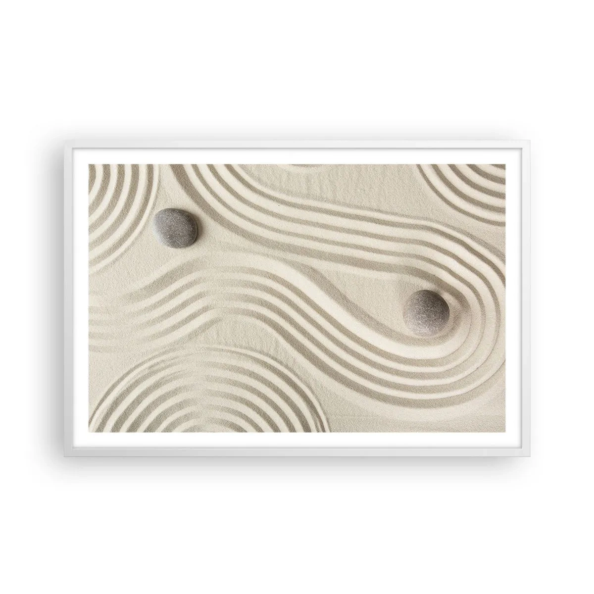 Plakát v bílém rámu - Dotek tepla - 91x61 cm